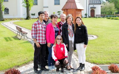 Rodzina Gondek z Brazylii z wizytą w Lipinkach