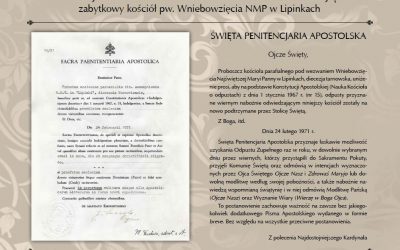 „Jastrzębiec” ufundował tablicę w zabytkowym kościele w Lipinkach